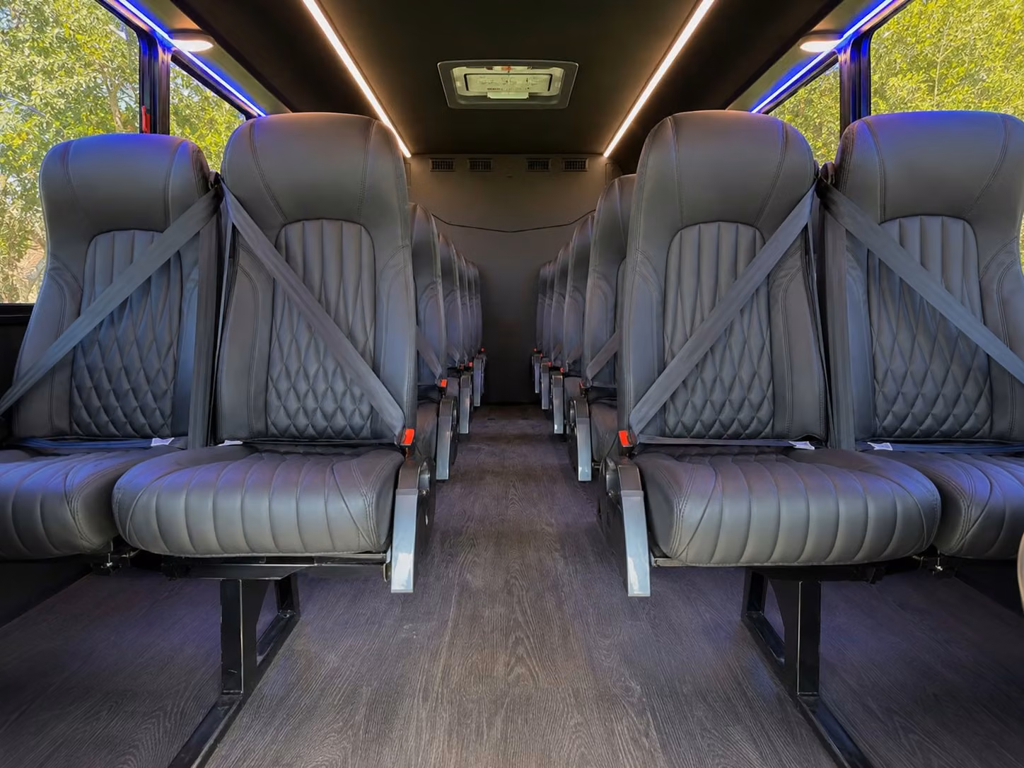15 passenger minibus inside