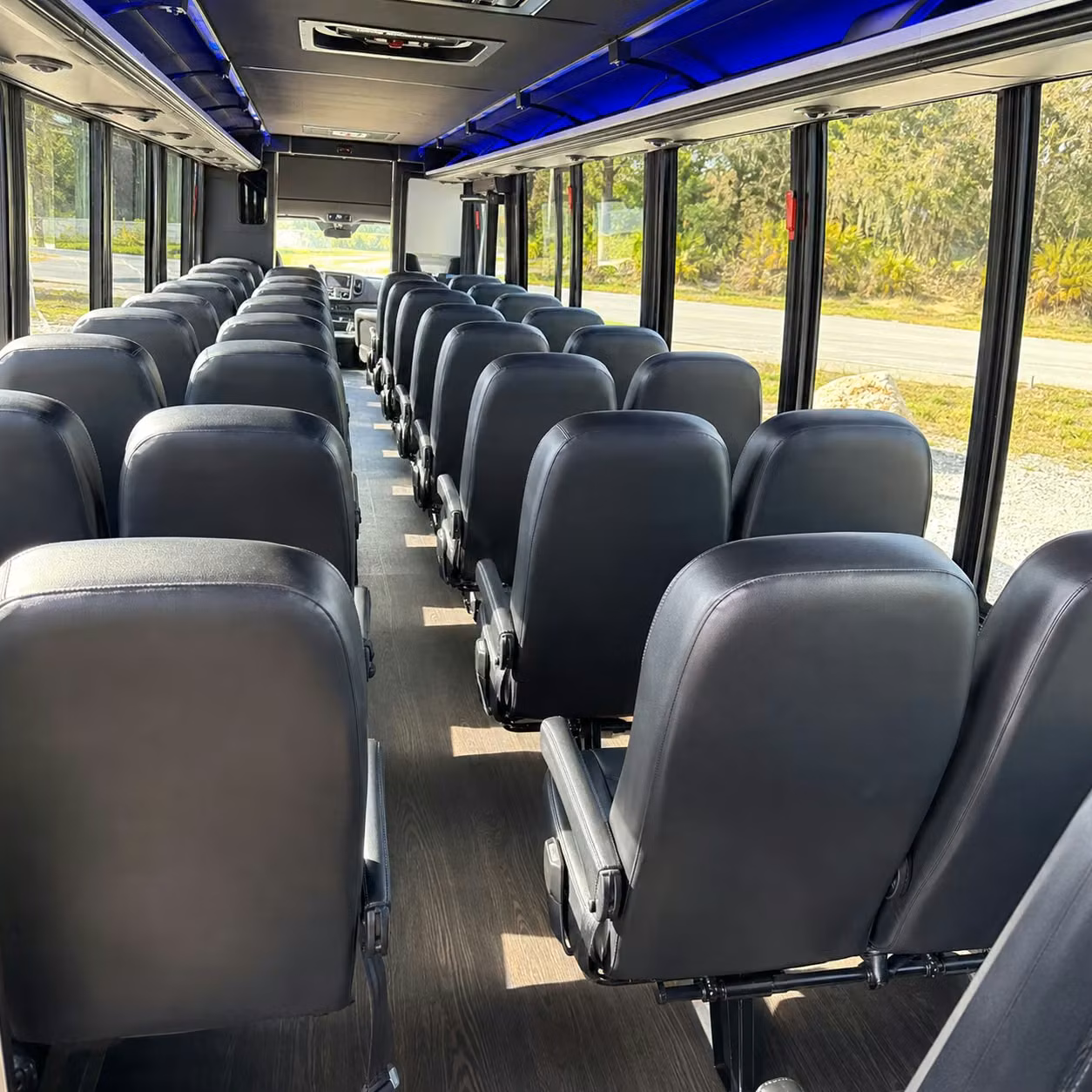 25 passenger minibus inside