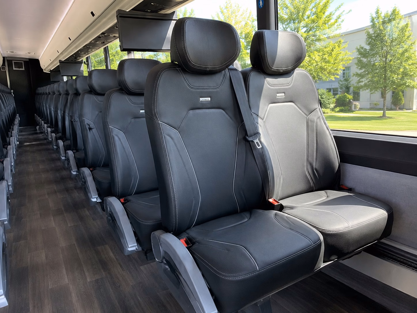 boulder charter bus interior