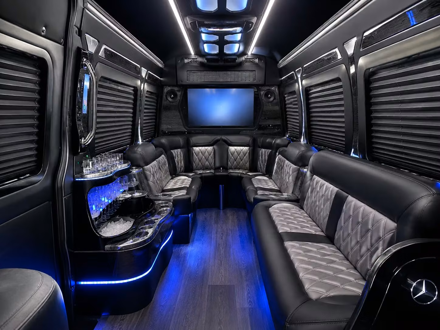 evening reception shuttles so every guest gets home safely after the celebration